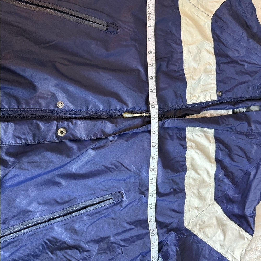 Men's Blue and White Windbreaker Jacket size M - Picture 7 of 9